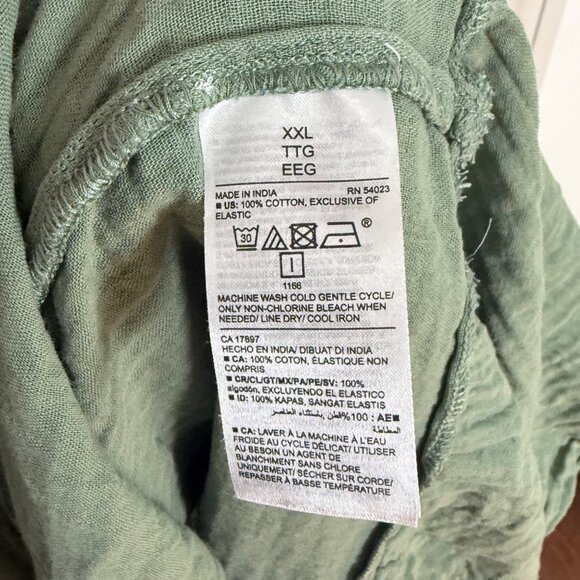 Old Navy Maxi Dress Womens XXL Green Tiered Cottage Core Feminine Sleeveless - Picture 6 of 16